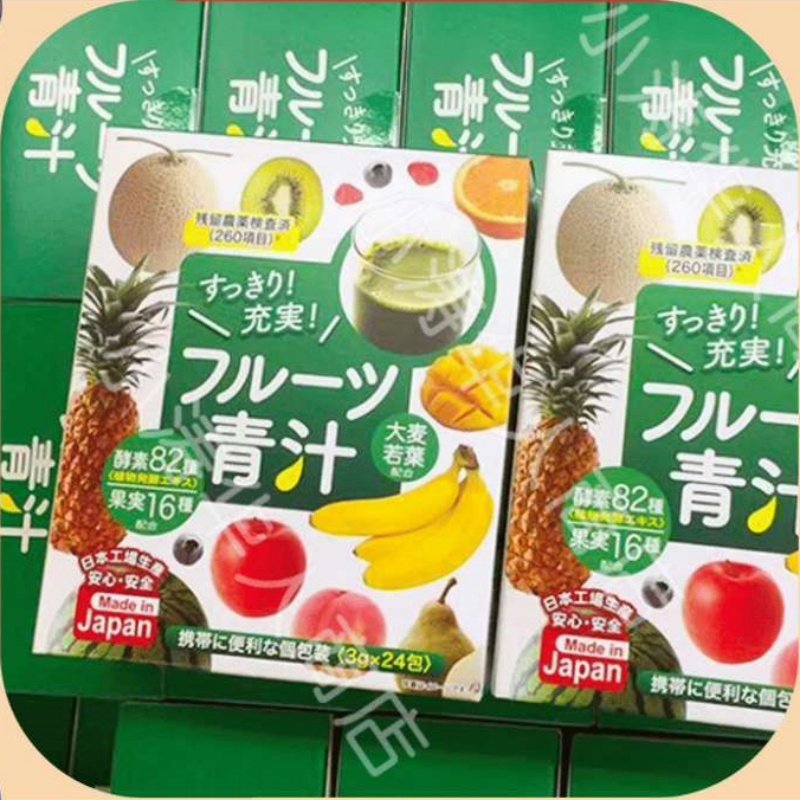 【常温】水果青汁大麦若叶1箱 3g*24包