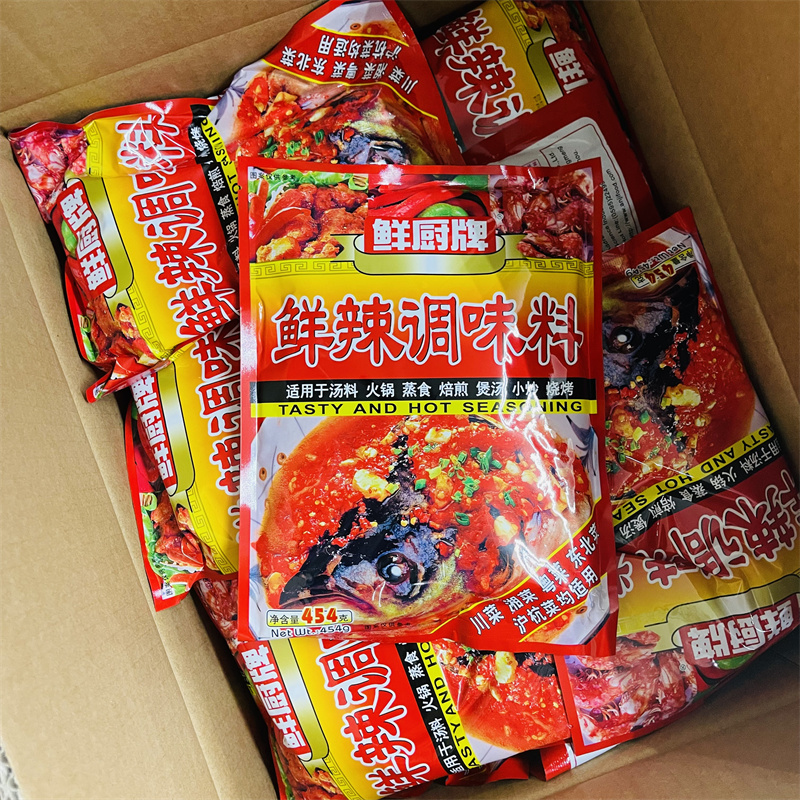 【常温】鲜厨牌 鲜辣调味料 / 麻辣调味料 / 烧烤调味料 中辣  454g