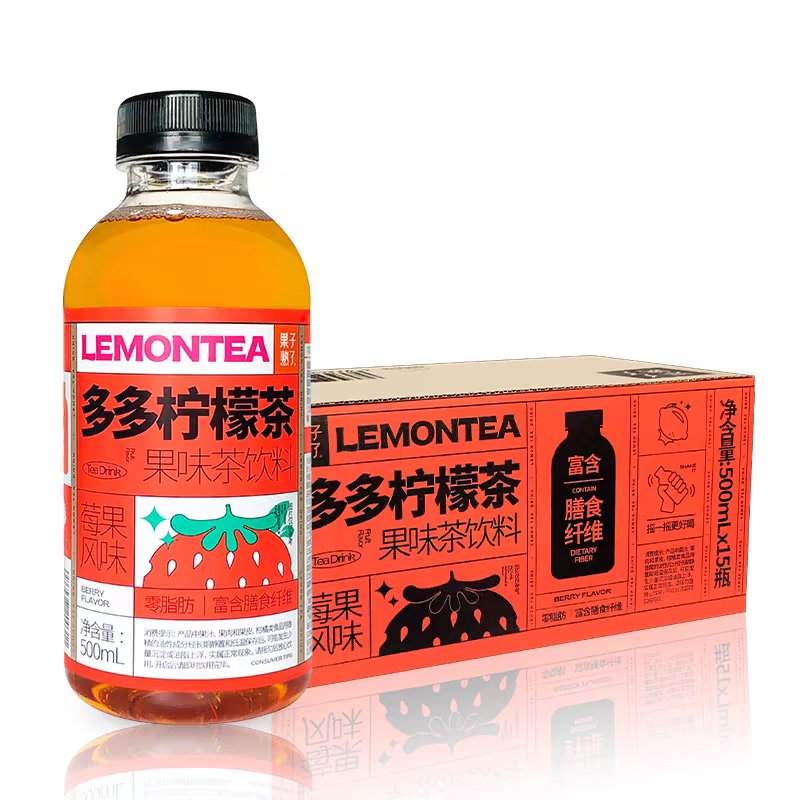 常温 多多柠檬茶  莓果味  500ml
